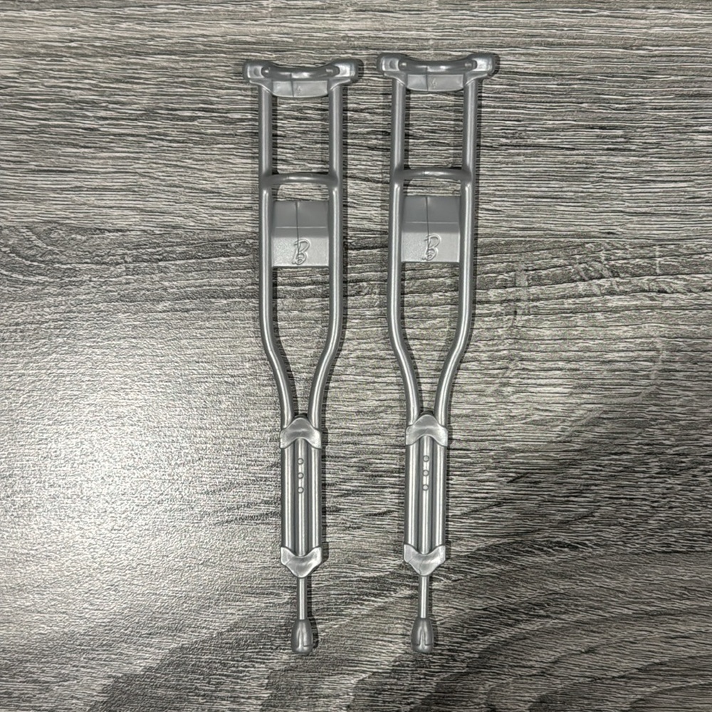 Barbie | Care Clinic: Doll Crutches (Set of Two) - Collectible Doll Accessories
